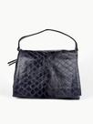 Bolsa Pasta Couro Pirarucu - Preto