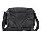 Bolsa Pasta Executiva Tiracolo Couro Bovino Unissex Para Notebook Noronha Black Preta