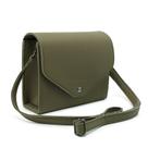 Bolsa Pequena Alça Transversal Lara Mini Bag Vegatta Vegana Sintético Militar