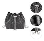 Bolsa Pequena Festa Strass Brilhante Bolsa Saco