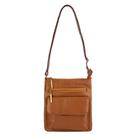 Bolsa Pequena Transversal de couro Alana caramelo Feminino