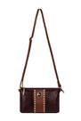Bolsa pequena transversal de couro liso Ágata - Bolsa pequena transversal de couro liso Ágata -