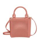 Bolsa Petite Jolie Beads Bag Feminina - Rosa antigo