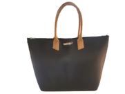 Bolsa Petite Jolie Big Shopping Preto/doce De Leite Pj11275