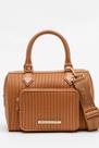 Bolsa Petite Jolie Com Alça Larga Removível E Design Texturizado Doce De Leite