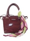 Bolsa Petite jolie Love Bordô Vinho Berry com Lenço Charme Ombro PJ11352 Transversal - Nova
