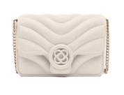 Bolsa Petite Jolie Sophy Nude Clara Creme Ombro PJ10980 Transversal Nova