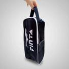 Bolsa Porta Chuteiras Finta Com Alça E Bolso Externo Preto Cinza Preto Com Cinza