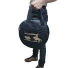 Bolsa Porta Laço Preto Couro Legítimo Laço Comprido Bolsa Porta Laço Preto Couro Legítimo Laço Comprido