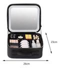 Bolsa Porta Maquiagem Necessaire Espelho Luz Led Luxo Make