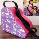 Bolsa Porta Patins Infantil Quad . In Line Unicórnio Lilás com rosa pink