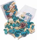 Bolsa Potpourri Sea Shell Fresh Ocean Scent Turquesa Rattan