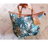 Bolsa praia chic paganni material aspecto palha , alt 32xlarg47