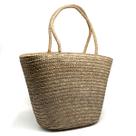 Bolsa Praia Feminina Palha Forrada Grande Estilo Saco