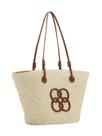 Bolsa Praia Luxo Feminina Palha Ombro Chenson