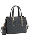 Bolsa Preta Chenson Original Alça de Mão Linha Monograma Atemporal Bolsa Preta Chenson Original Alça de Mão Linha Monograma Atemporal
