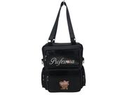 Bolsa Professora Preto/Preto com Brilho Levar Material