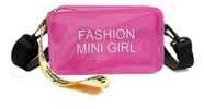 Bolsa Quadrada Fashion Mini Girl Transparente Casual