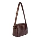 Bolsa quadrada pequena de couro Diana café Feminino