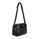 Bolsa quadrada pequena de couro Diana preto Feminino