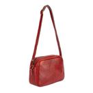 Bolsa quadrada pequena de couro Diana vermelho Feminino