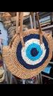 Bolsa redonda olho grego cor café