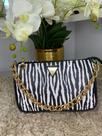 bolsa retangular de zebra
