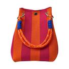 Bolsa Retro Multicolorida, Versátil E Fácil De Transportar, Bolsa De Mão Com Alça Superior