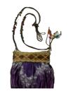 Bolsa Rip Tira Colo Lilás Alça Trabalhada Com Pedras Coloridas