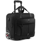Bolsa rolante para laptop RUCYEN de 17,3 polegadas à prova d'água com bolsos RFID