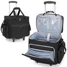 Bolsa rolante para professores Trunab para laptop de 15,6" preta