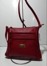 Bolsa Roozebags em couro na cor vinho modelo 124