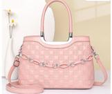 Bolsa rosa com alça