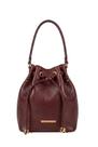 Bolsa saco em couro liso Nubia - Bolsa saco em couro liso Nubia -