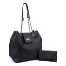 Bolsa Saco Grande Greta preta+Bolsinha Nina 10424 ZuíBrasil