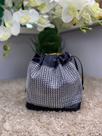 bolsa saco strass