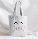 Bolsa Sacola Artesanal de Tecido Coelho Branco Páscoa