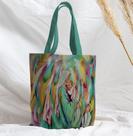 Bolsa Sacola Artesanal de Tecido Nossa Senhora e o Menino Jesus Pintura