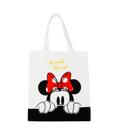 Bolsa Sacola Branca Retangular Rosto Minnie 40x33cm Disney Bolsa Sacola Branca Retangular Rosto Minnie 40x33cm Disney