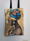 Bolsa sacola criativa Africa photo art estilo ecobag com duas imagens