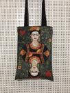 Bolsa sacola criativa Frida Mexican art estilo ecobag com duas imagens