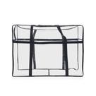 Bolsa sacola cristal PVC plastica transparente organizador guarda roupa cobertor travesseiro 70x55