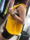 Bolsa Sacola crochê amarela