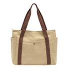 Bolsa Sacola Ecobag Algodão Cru Leve Vários Bolsos Ombro Casual Escola Trabalho Sair
