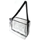 Bolsa Sacola Em Pvc Transparente transversal com alça regulável 50x40x20 Eventos