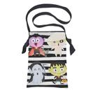 Bolsa sacola em tecido coleta de doces halloween - familia monster