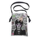 Bolsa sacola em tecido coleta de doces halloween - wandinha
