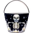 Bolsa Sacola Estampada Halloween Doces e Enfeite Caveira