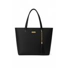 Bolsa Sacola Feminina de Ombro Grande Dia a Dia espaçosa Elegante para Trabalho Praia Cor:Preto