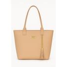 Bolsa Sacola Feminina de Ombro Grande OEM em Material Sintético Nude para Dia a Dia